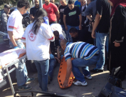 بالصور: إصابة طفيفة لسائق دراجة نارية في شارع شيفتي يسرائيل بمدينة يافا